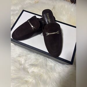 Calvin Klein Dark Brown Women’s Slip-On Loafers